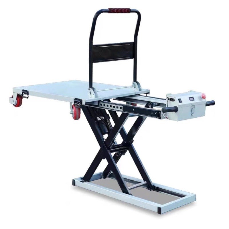 面包车小货车随车搬运电动液压升降平G板车手推便携剪叉式升降平