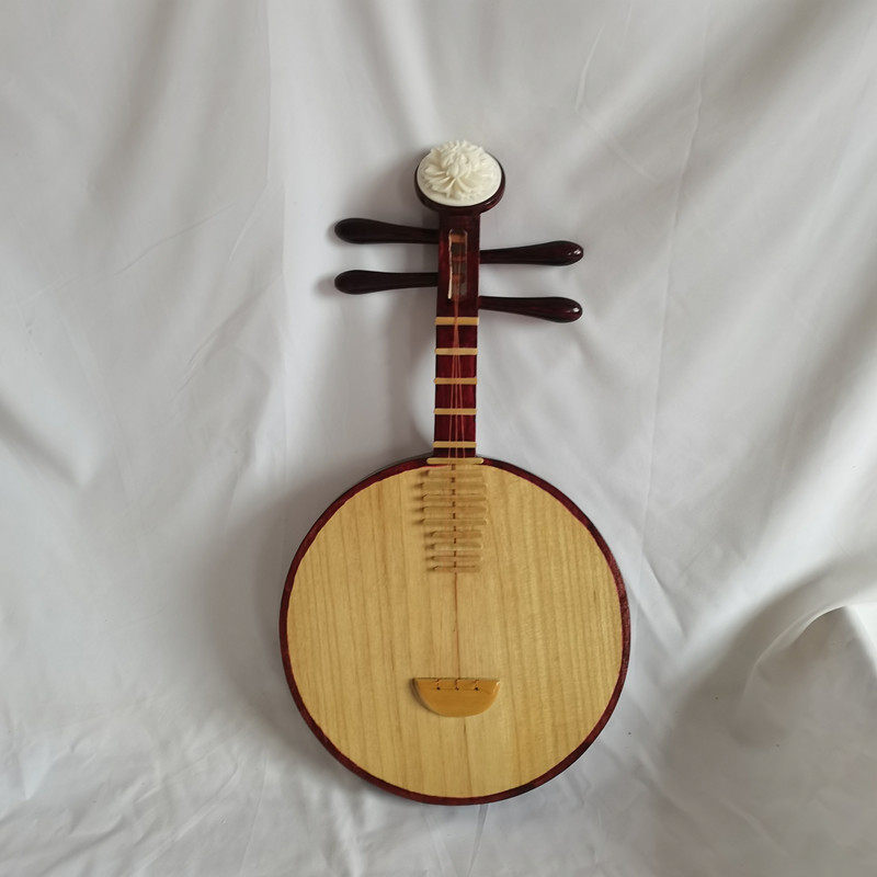实木舞台表演仿真月琴琵琶道具中小号阮琴舞蹈道具唐汉拍摄摆件