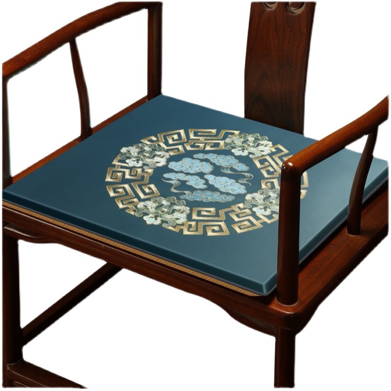 中式椅垫红木沙发坐垫古典太师椅圈椅屁垫实木餐椅凳子垫防滑定制