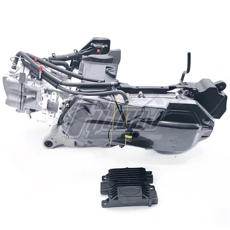 改装摩托车水冷PCX150电喷4V无声启动发动机碟刹款发动机配整流器