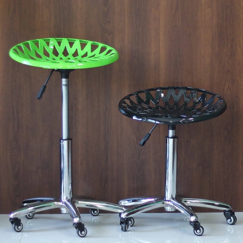 美容凳理发店椅子旋转升降圆凳子美发大工凳滑轮美甲凳美容院专用