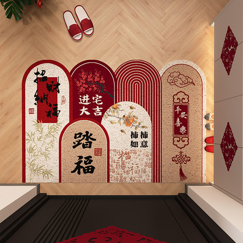 PVC丝圈耐脏除尘入户门地垫可裁剪大门口进门脚垫防水Z免洗玄关垫