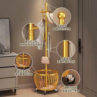 衣架落地卧室挂衣衣帽架简易立式 挂服挂CEL篓包架子家用客厅脏衣