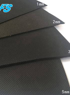 881防震防滑格网橡垫专生产环保胶网格业、黑色网格橡胶板