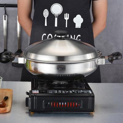 皇锅3后0炒4不锈钢安利同款皇后锅锅不粘炒恒康-001无水中式锅猪