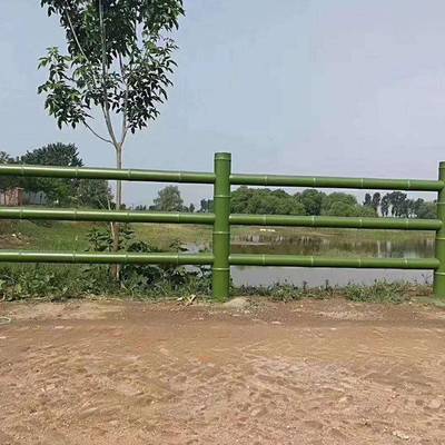 水泥仿栏混凝供土板仿木河道景观DXV厂家应成品防杆竹水桥栏