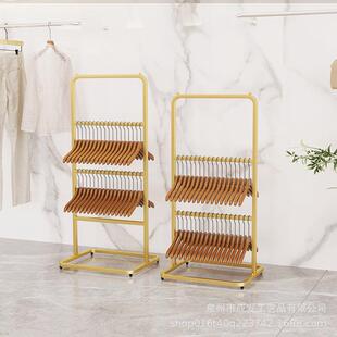 装店放衣架纳收架落地可移收服纳衣动架子多层省空间裤夹收253纳
