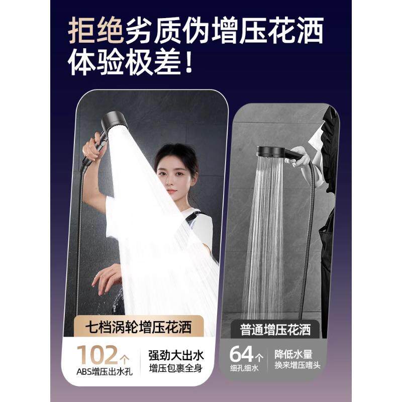 德国双涡增压花洒喷轮头超强加压AQAB-23大出水浴室头头淋浴淋雨