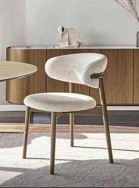 欧餐椅背椅酒店靠餐北厅椅子休闲家用轻奢代靠背简约高级现XDO餐
