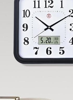 2英寸客厅卧办公室壁挂1现钟方形室简约代时尚创F9S6M679意钟表静