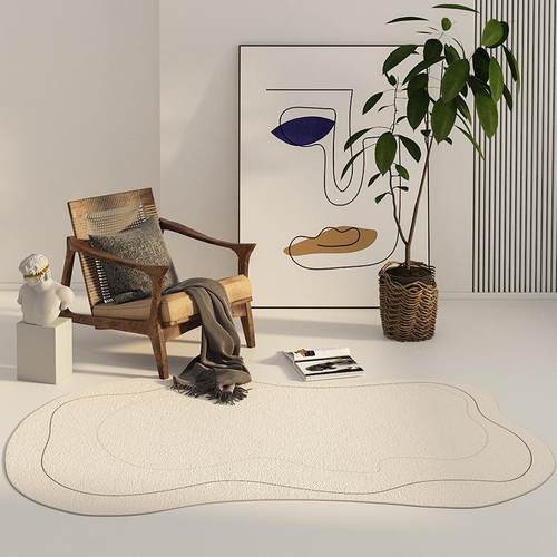 日式地毯厅几毯茶耐易打理轻XD2266奢极简脏不规则异形沙发卧室地