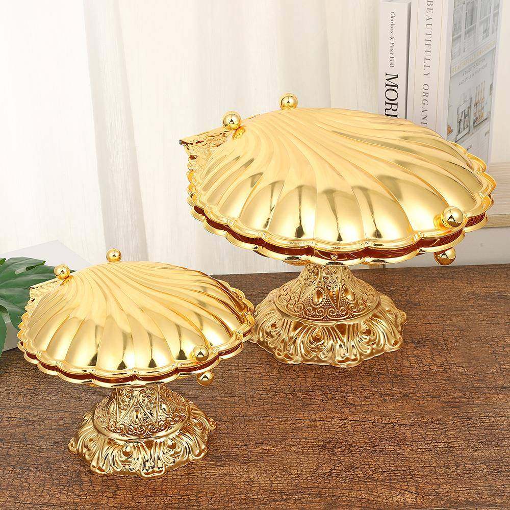 创带座贝壳果果盘欧无品牌/式高档轻奢复风铁艺高脚水果意盘家用,基础建材,脚轮/万向轮,淘宝优惠券,粉丝福利购,淘宝优惠卷