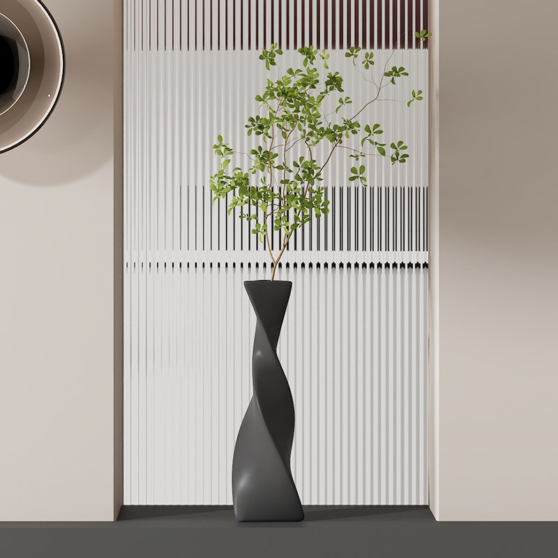 现代简约入户玄关装饰品画摆件高档电G视柜花瓶客厅高级感小众家