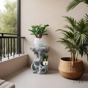 太湖石花架饰F99M8HJM庭院户外件摆装架落地造景布置花盆园林防水