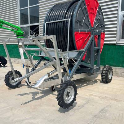 大面积备喷轮灌机灌绞盘式喷灌机75-300水涡电回管喷灌设HVR淋机