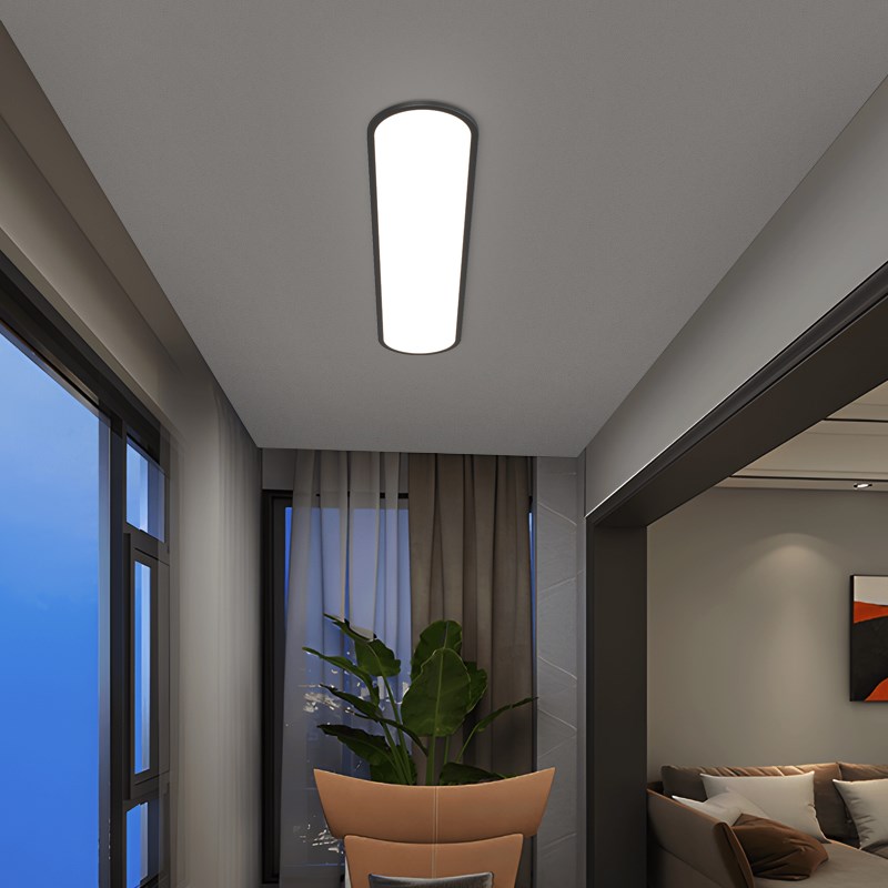 长条过道灯走廊灯现代简s约超薄衣帽间吸顶灯极简玄关灯入户阳台