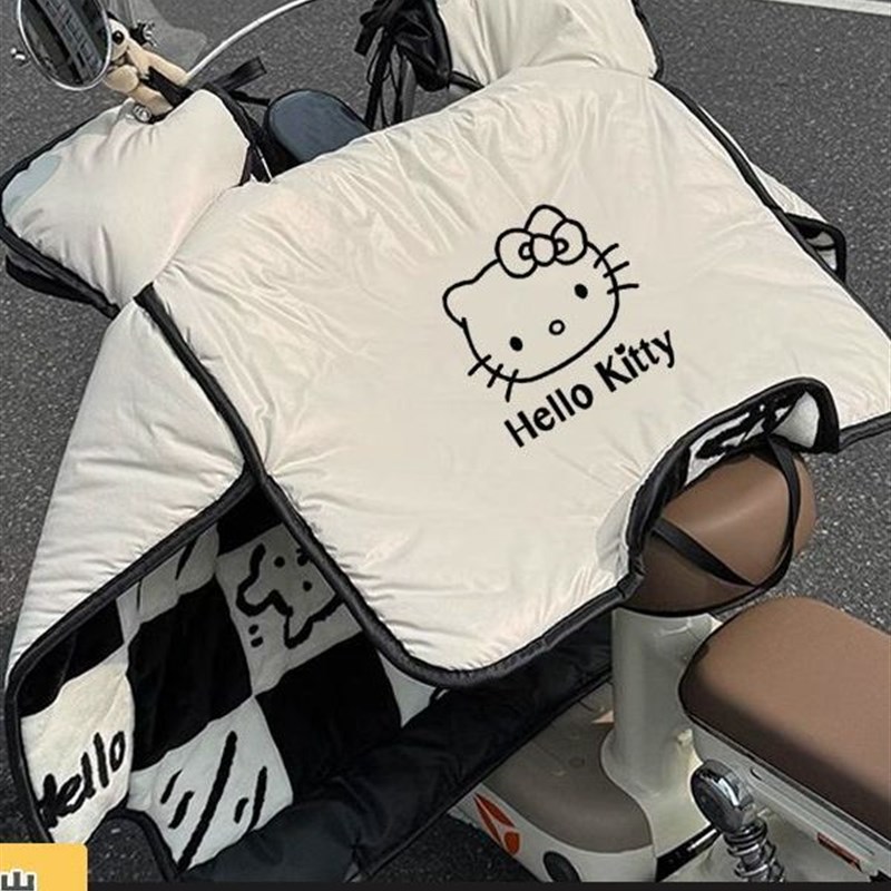 新款小羊皮防风被电动车挡风被全B包防水冬季加绒加厚防水防寒保