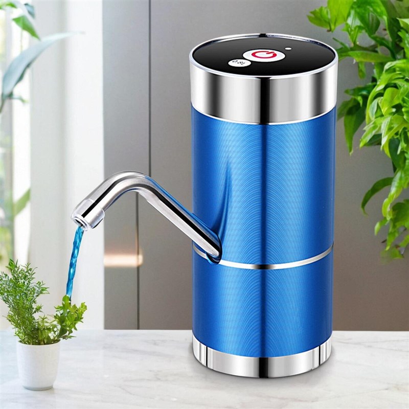 伙妹防尘桶装抽水泵小型吸水器电动E压水器双泵充电家用矿泉饮水