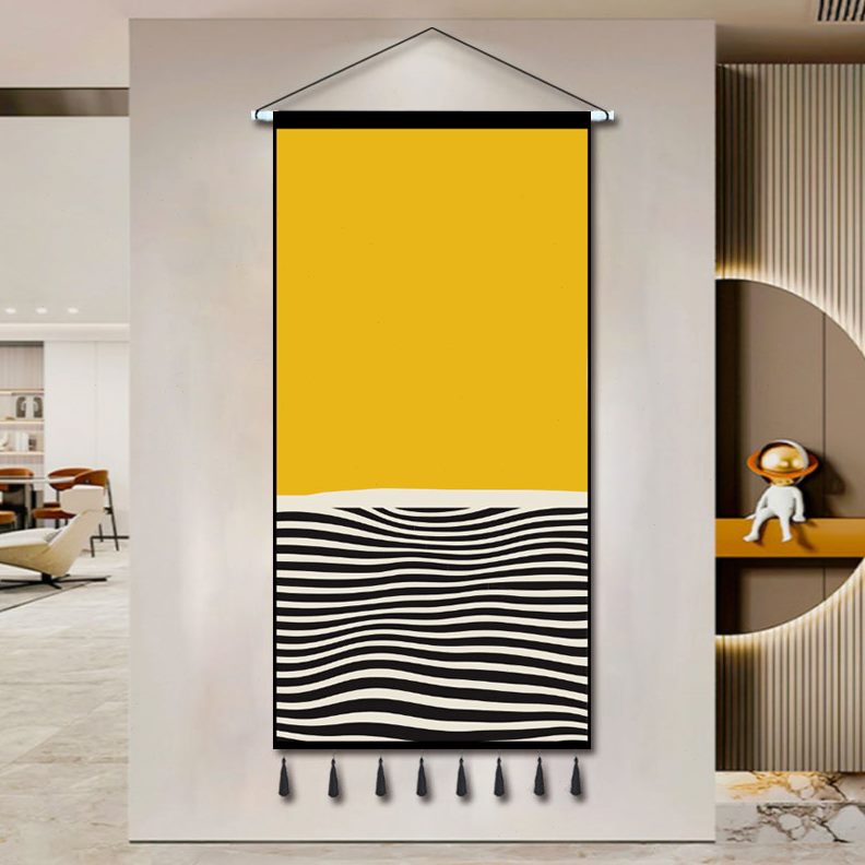 背景墙挂毯墙面色块玄关走廊挂画现代简约布艺壁画几何客厅装饰画图片