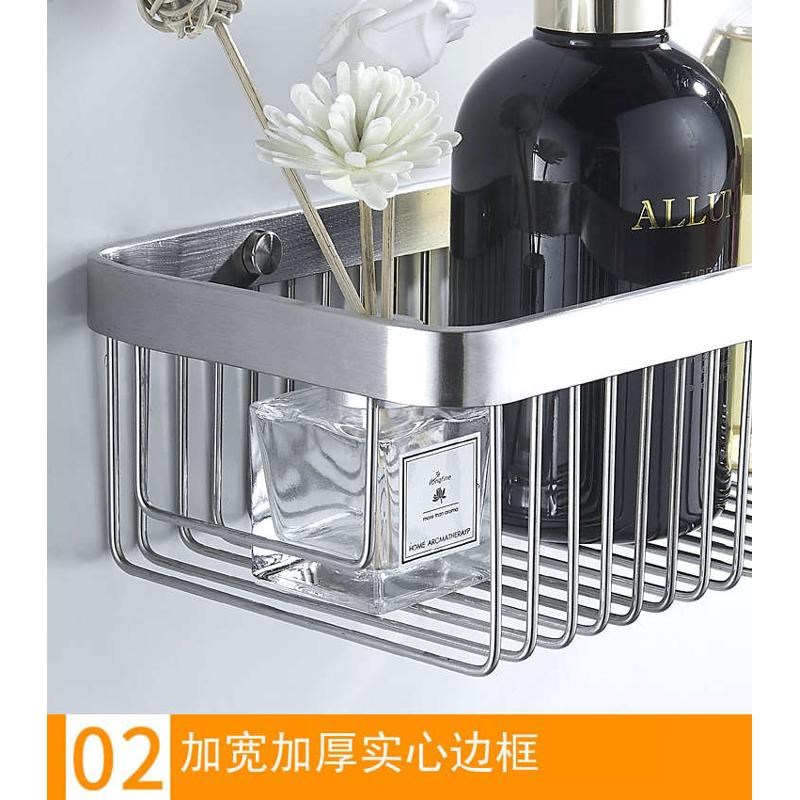 加厚304不锈钢壁挂大号肥皂盒架浴室卫生间厨房置物架打孔免钉
