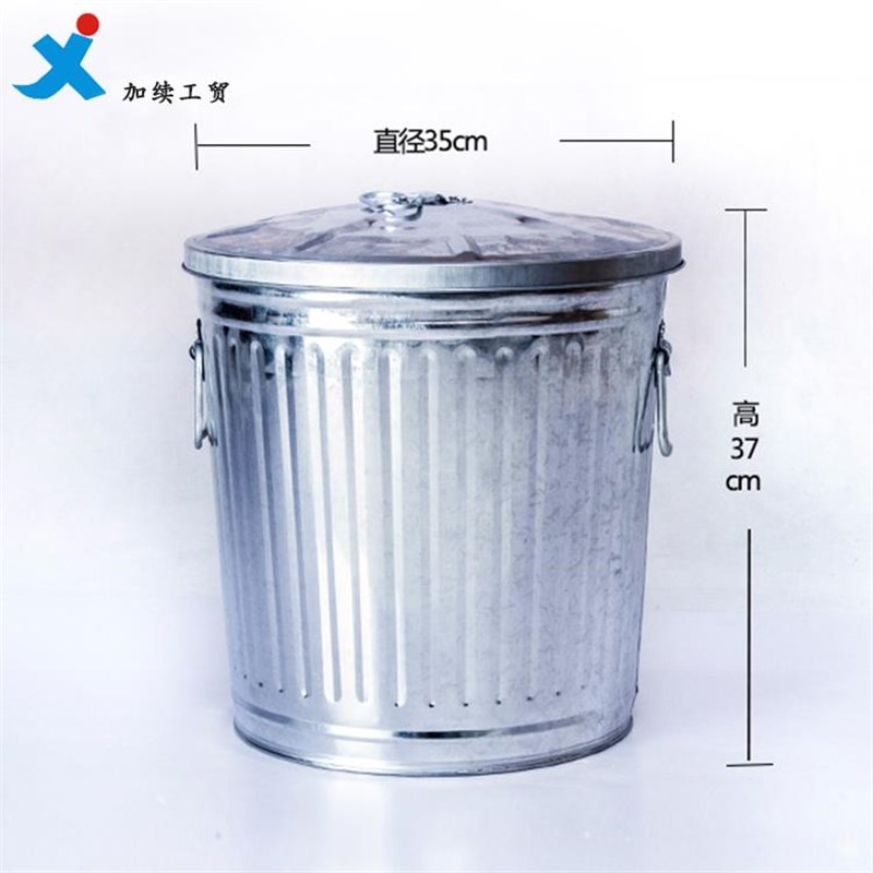 花镀锌桶储桶果皮室外903工业垃圾桶船用压带盖防阻燃圆形环物桶