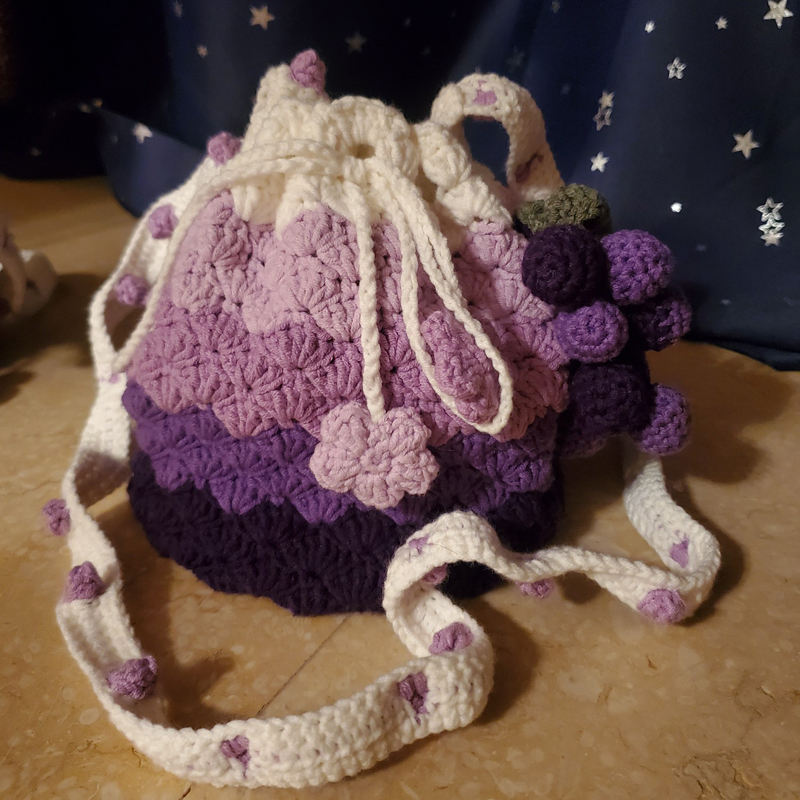 手工 diy 编织钩针毛线包包手机包斜跨渐变包打发时间材料包