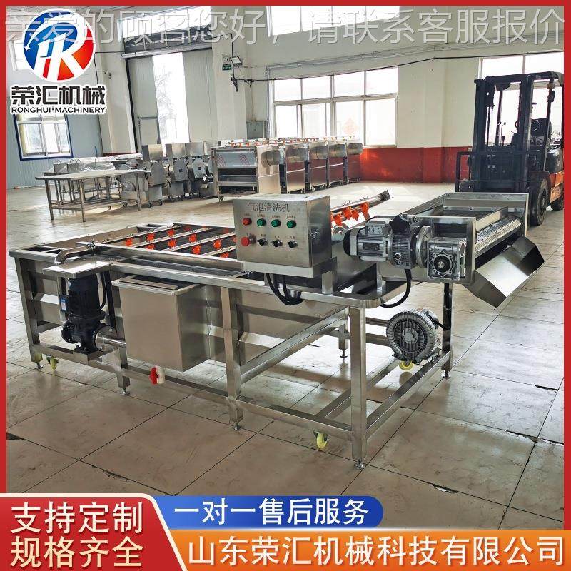 商用气泡KCC 清洗机叶类蔬泡菜 喷淋清洗机苹果海产品脐橙气清洗