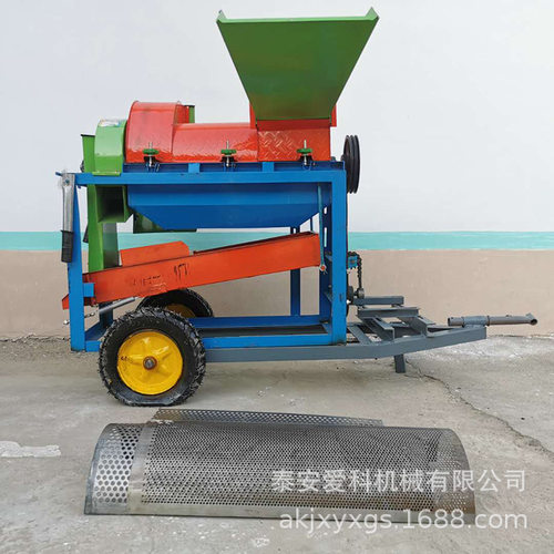 柴油机动力红豆绿豆脱粒机农用谷子高粱打粒机菜籽脱粒机打麦机