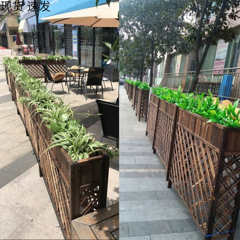 防腐木花架户外庭院阳台隔断露台室内外花园院子隔断Y栅栏围栏装