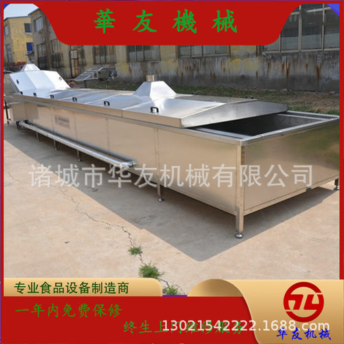 不锈钢鱼丸蒸煮流水线 全自动煮肉丸设备 蒸汽加热温度可调