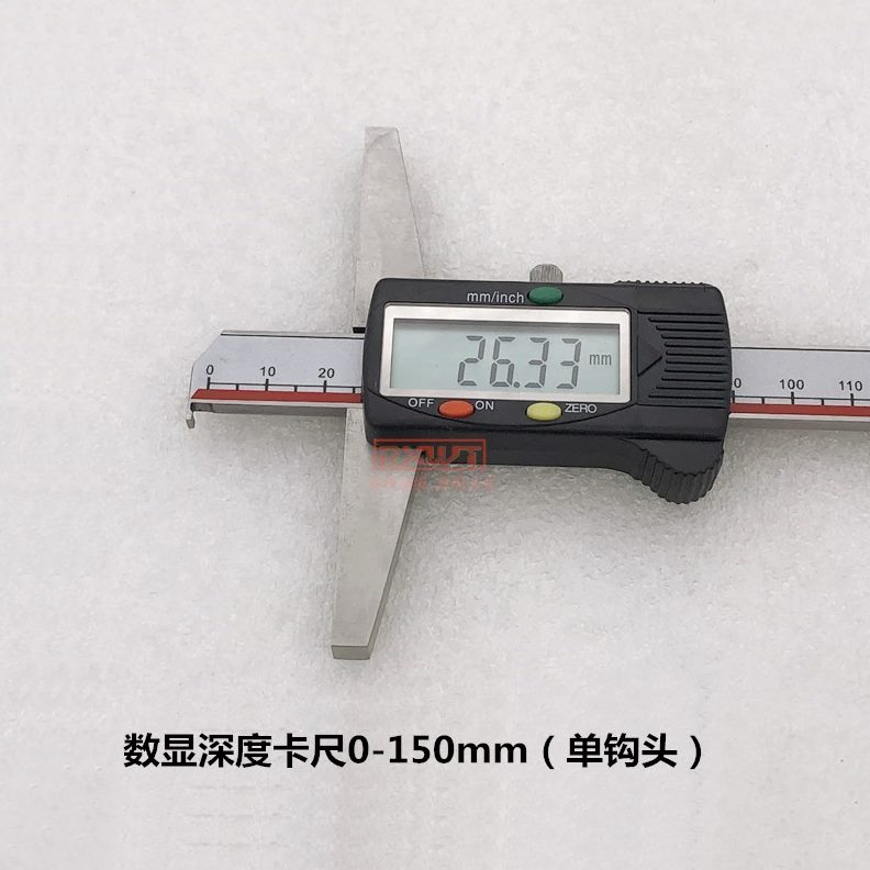 广陆150-单钩卡尺-mm0深020头mmmm00电子数显30-度0