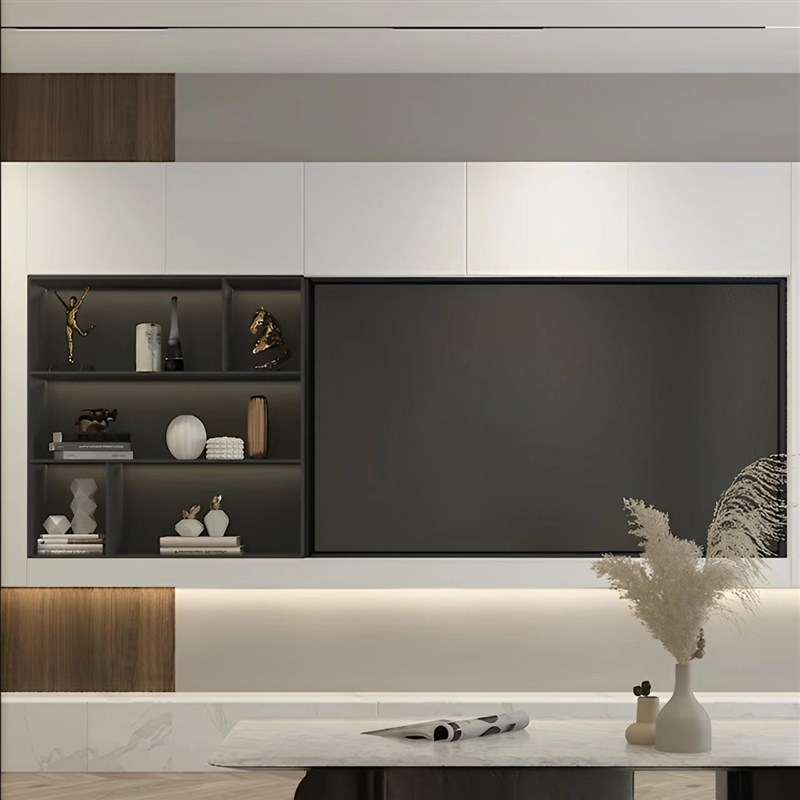 不锈钢壁龛嵌入电视柜p式卫生间浴室置物架隔板金属背景墙壁柜定