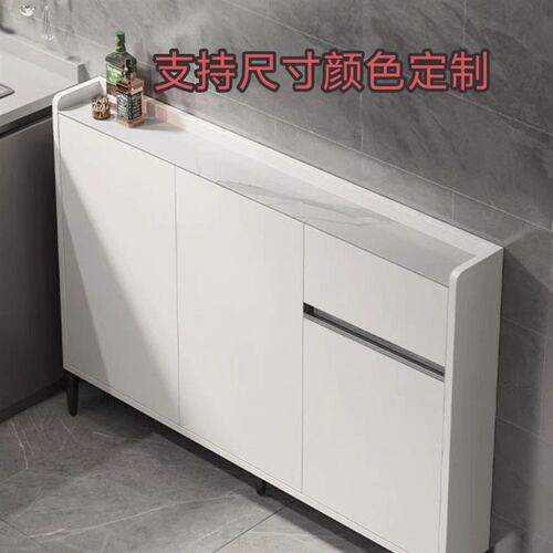 窄款超薄餐边柜20cm25薄款极窄一体靠墙厨房歺柜30Z窄柜储物柜