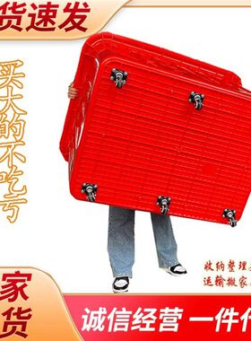 特大号塑料箱加厚k带轮子服装快递布料草料周转箱带轱辘整理收纳