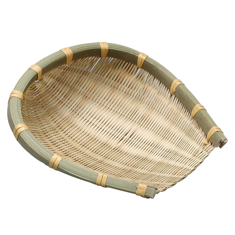 竹编筲箕簸箕箩筐竹制品淘米洗菜沥水晾晒收纳篮子火锅店饭店家用