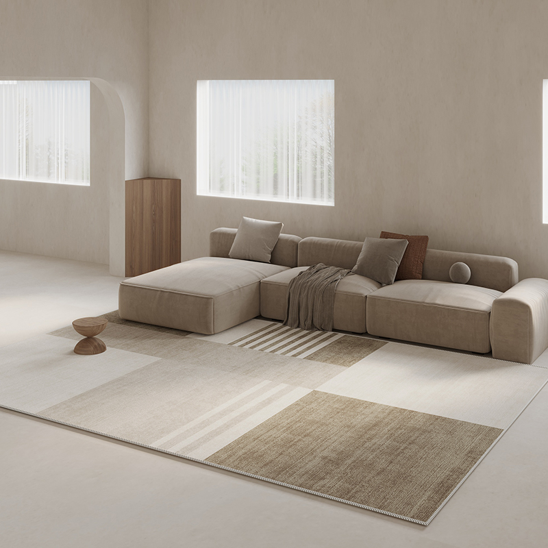 地毯侘寂奶油风客厅日式茶几毯现代简约高级感床边沙发卧室地垫