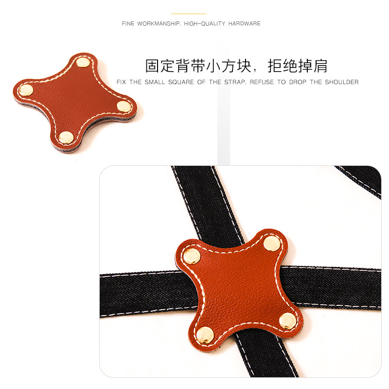 围裙工作牛仔时尚理发师男女工作服发型师烫染师美发定制logo印字