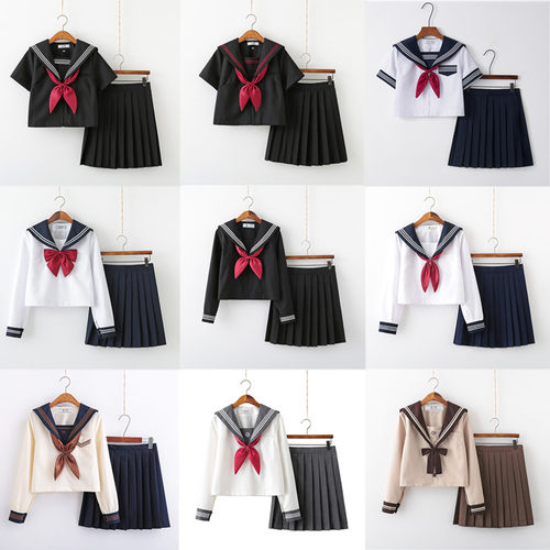 JK制服正统日系关西襟札幌领中间服水手服女生夏季W学院风班服套