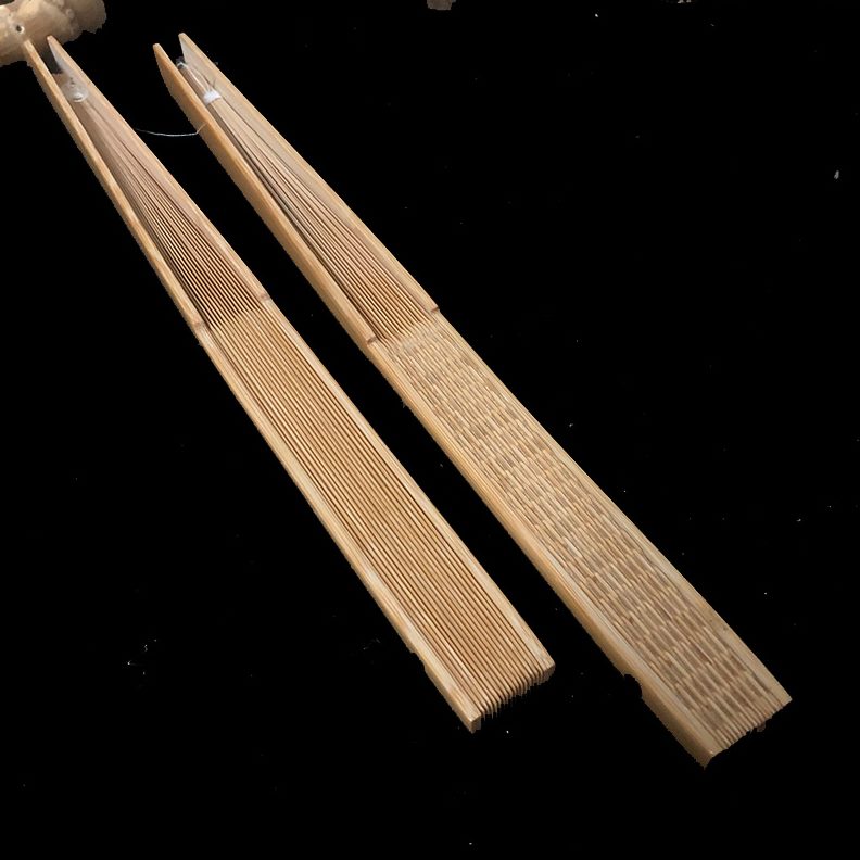 文玩龙全手工古方扇子轮翻鳞工艺礼品折扇夏季玉竹折扇8寸扇子