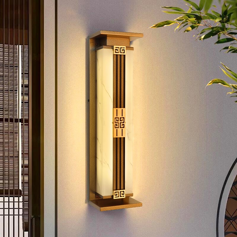 太阳能户外防水壁灯仿云石家用别墅庭院外墙灯室S外大门两侧墙壁