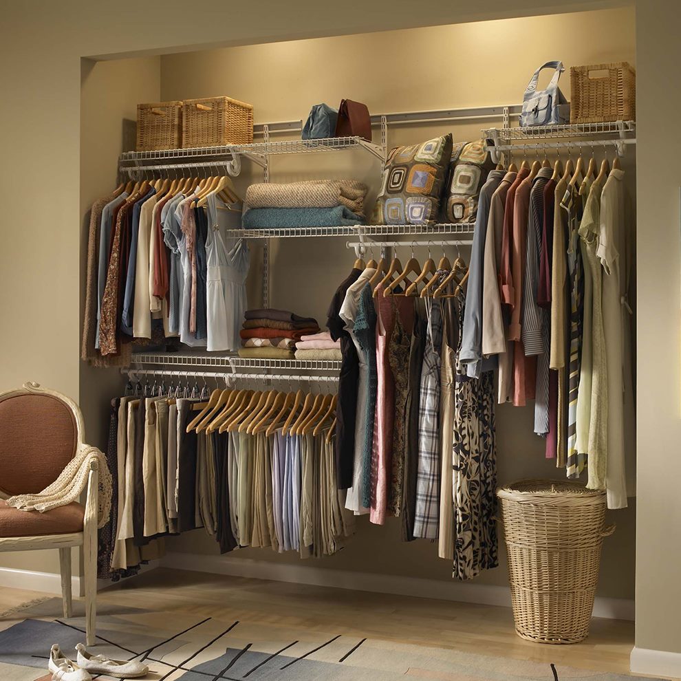 模块金属 阁室美8衣帽间线 A型衣柜9层架-2.4米款32.08