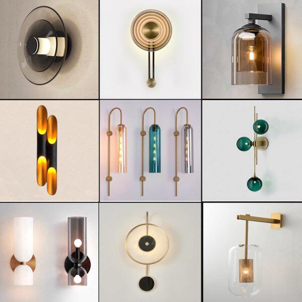 北欧简约现代壁灯卧室床头轻奢背景墙艺术酒店餐厅过道走廊墙壁灯