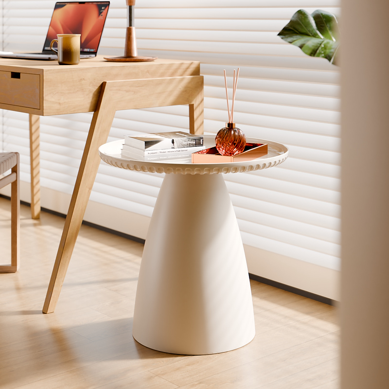 北欧边几网红简易家用小t桌子移动茶几沙发边柜小圆桌床边桌角几