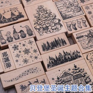 贝印章雪花树圣诞林 节台湾老人松树现货登堡 森林圣诞圣诞树冬天