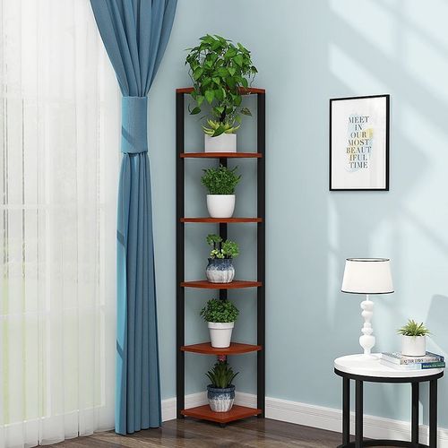 花架角架转角柜落地n三角置物架卧室角落收纳架墙边柜多层靠墙架