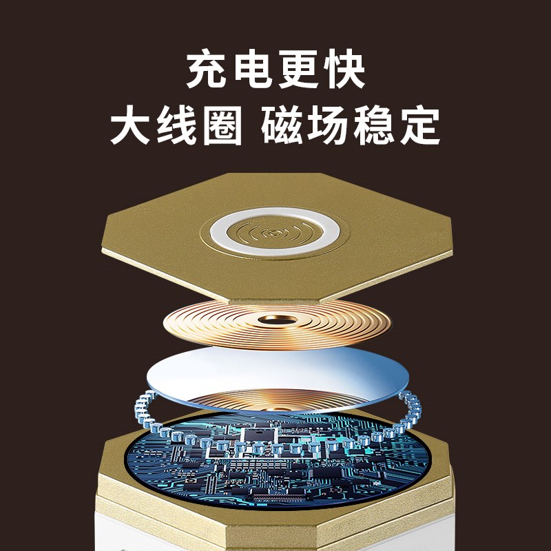 无线充电插排智能插座面板多孔电脑插板带P线塔形立式接插线