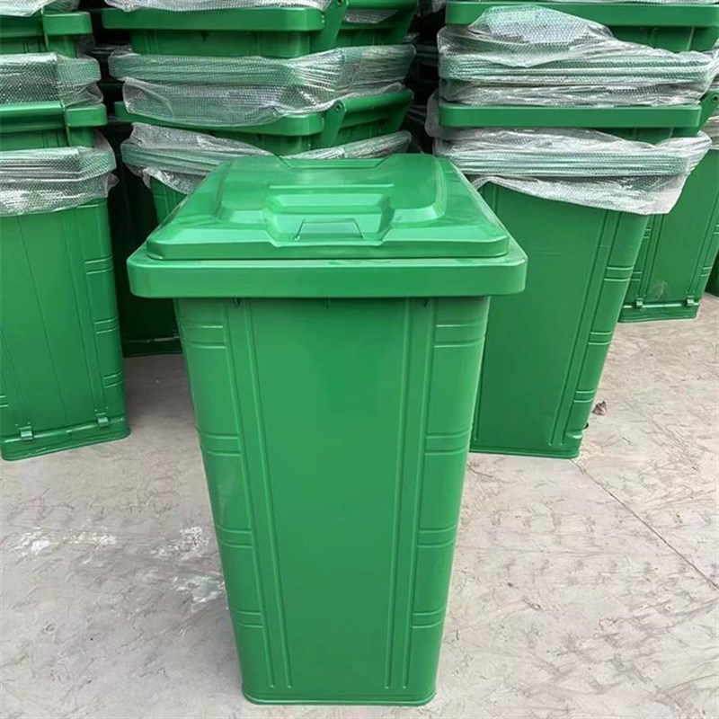 新品环卫大容量镀锌板垃圾箱四分类240升铁制垃圾桶户外分类挂车