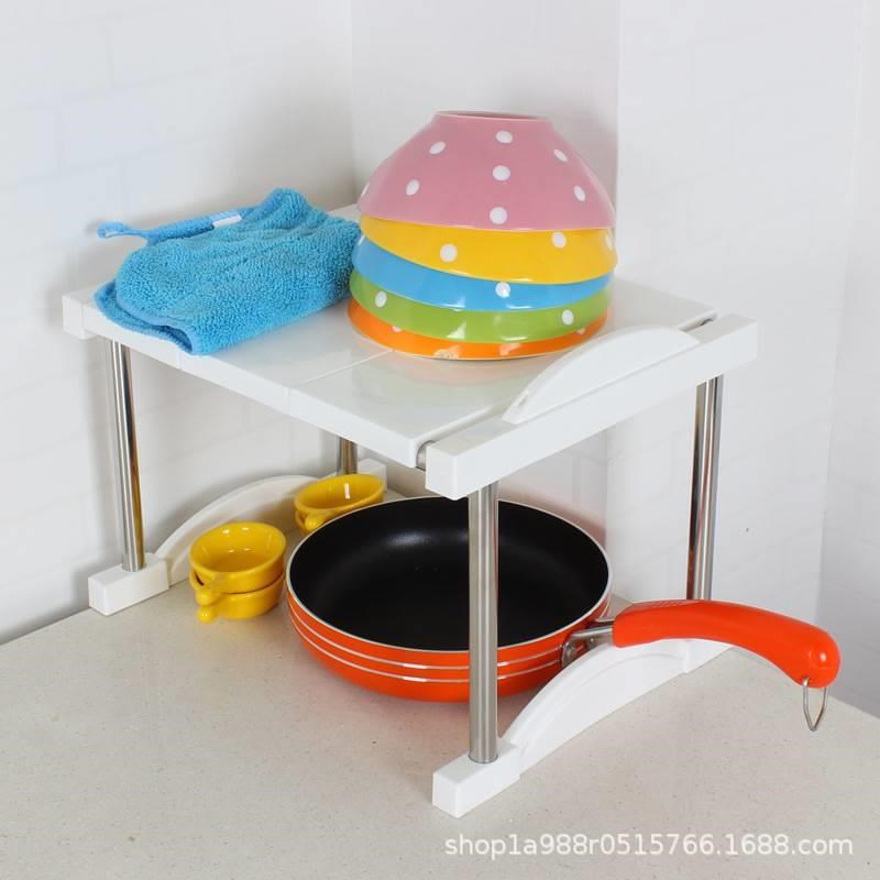 26cm宽家居置物架衣柜分层隔板桌面橱柜收纳架柜子隔层厨房层架