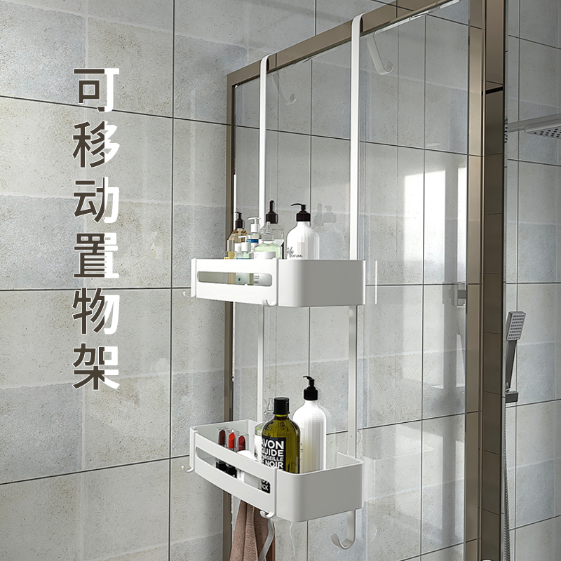 淋浴房置物架浴室洗手间不锈钢壁挂冲凉房挂篮免打孔卫生间收纳架