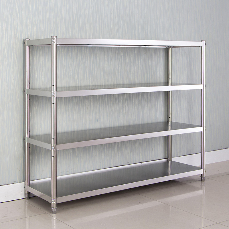 304不锈钢厨房微波炉置物架落地4多层放锅架子烤箱储物收纳架订做